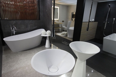 Unikátní designový vzhled koupelnové série CONO