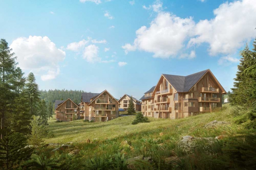 Výstavba první etapy projektu Aldrov Apartments &amp; Resort